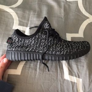 Yeezys black and white